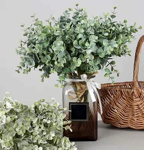 YAPAY ÇİÇEK OKALİPTUS - 16 DALLI 50 CM DEKORASYON BİTKİSİ