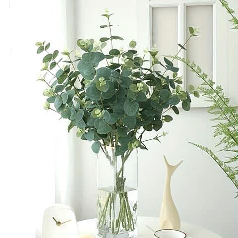 YAPAY ÇİÇEK OKALİPTUS - 16 DALLI 50 CM DEKORASYON BİTKİSİ