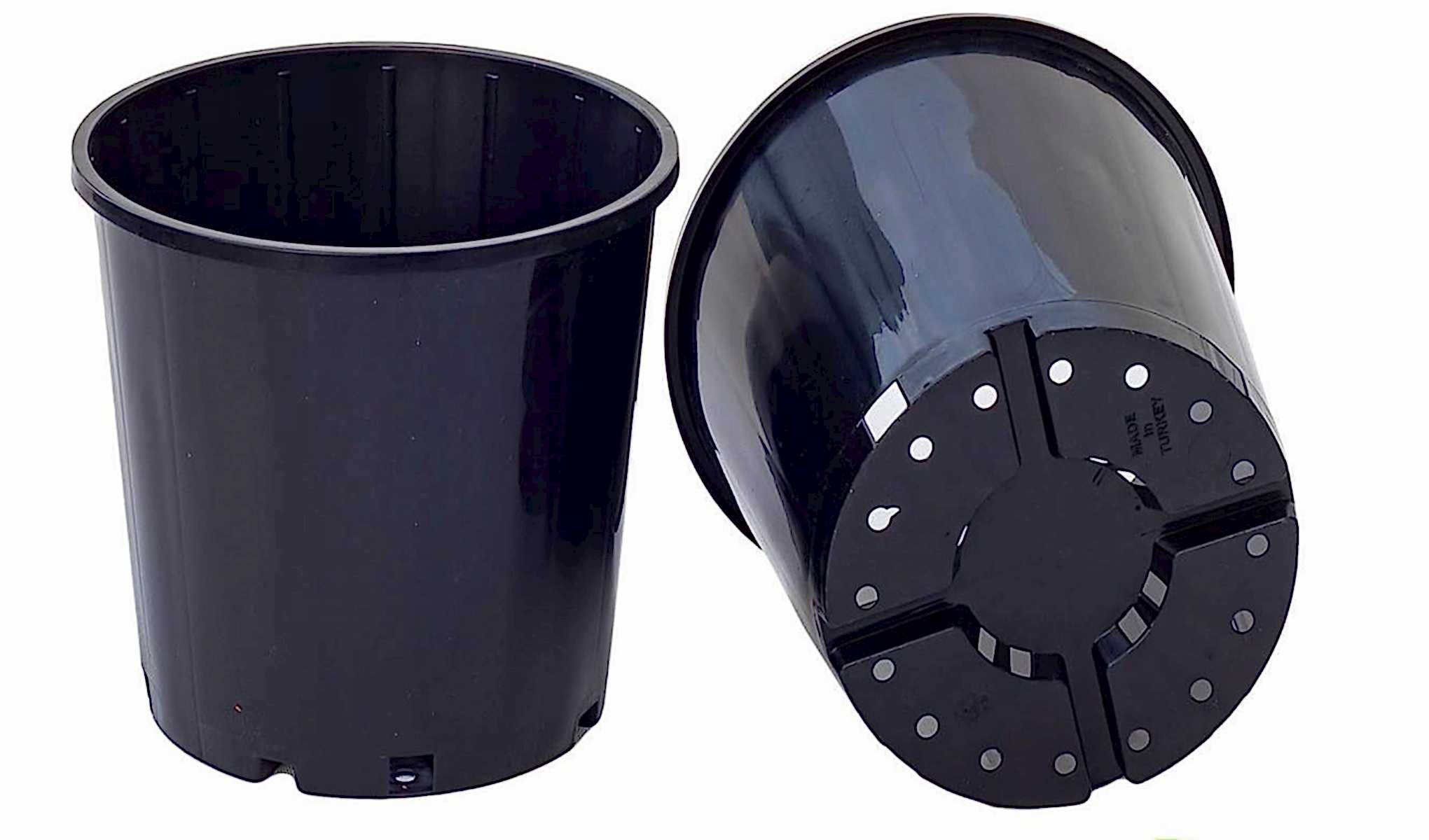 SİYAH ÜRETİM SAKSISI 10 ADET - 3 LT 17.5 CM