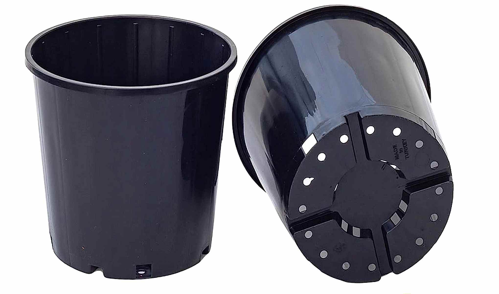 SİYAH ÜRETİM SAKSISI 30 ADET - 5 LT 21 CM